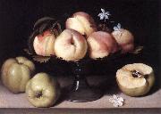 NUVOLONE, Panfilo Still-life with Peaches ag oil painting